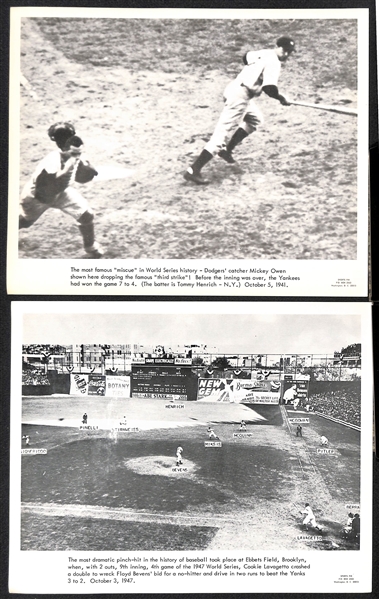 Lot of (15) 1960s Sports Pix Premium Photos w. Babe Ruth, Gehrig, DiMaggio, Musial, Mays, Gehrig/Cobb, Maris